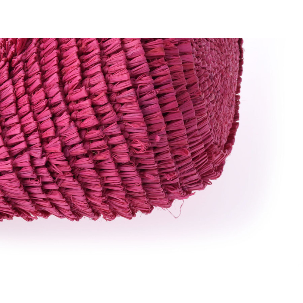 Balenciaga Straw Tan raffia tote bag pink - Picture 7 of 11